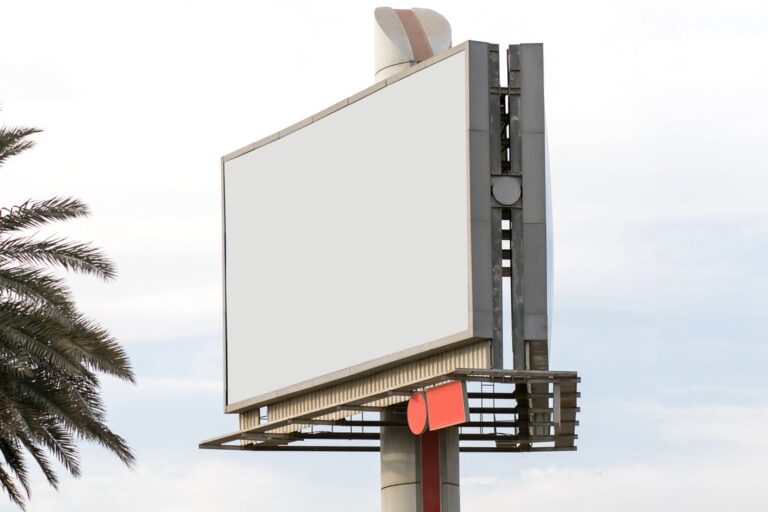 empty billboard awaiting an advertisement