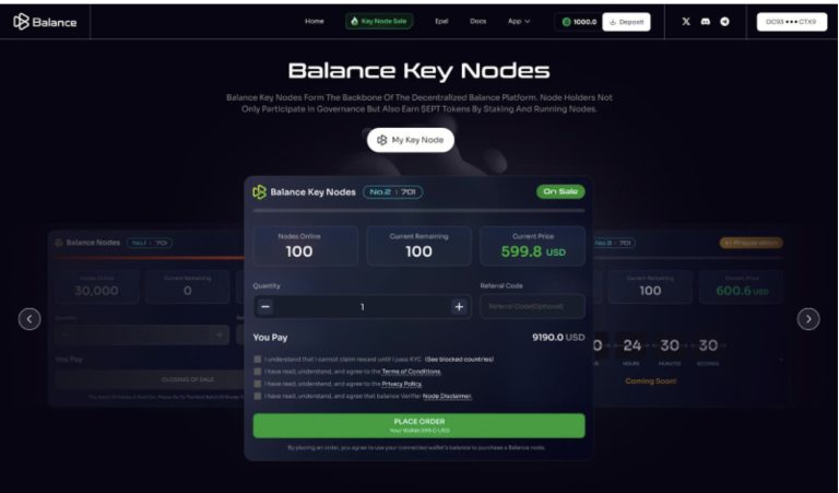 Balance.fun Key Nodes Secure Over $10 Million in Institutional ...